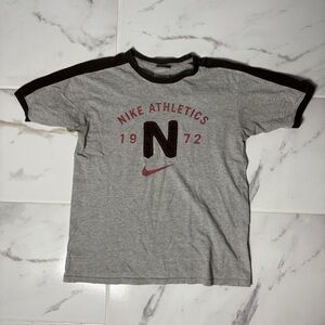 Nike Gray and Black Short Sleeve Tee
